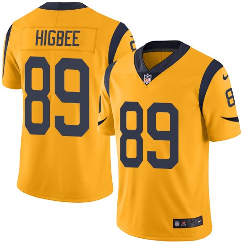Nike Men & Women & Youth Rams 89 Tyler Higbee Gold Color Rush Limited Jersey,We sell and wholesale Nike Men & Women & Youth Rams 89 Tyler Higbee Gold Color Rush Limited Jersey on line form chian!